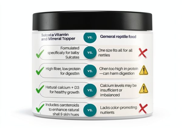 Sulcata Tortoise Food Supplement Vitamins Minerals Diet-6