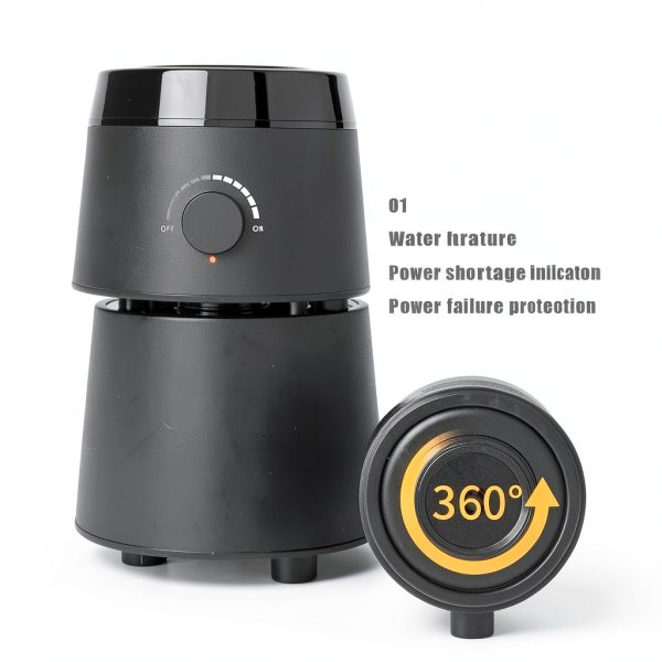 JZNCHP Reptile Humidifier Dual Zone Evaporative Black-5