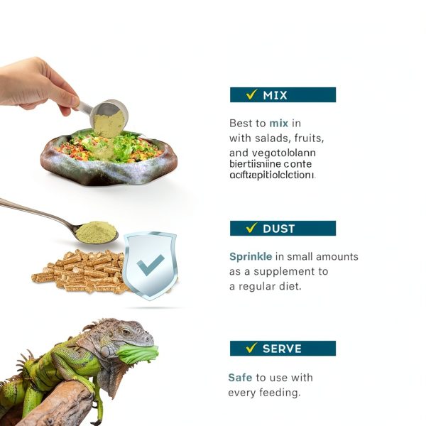 Gesy Designs Reptile Food Topper Nutrition Supplement for-2