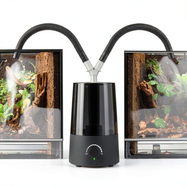 JZNCHP Reptile Humidifier Dual Zone Evaporative Black-1