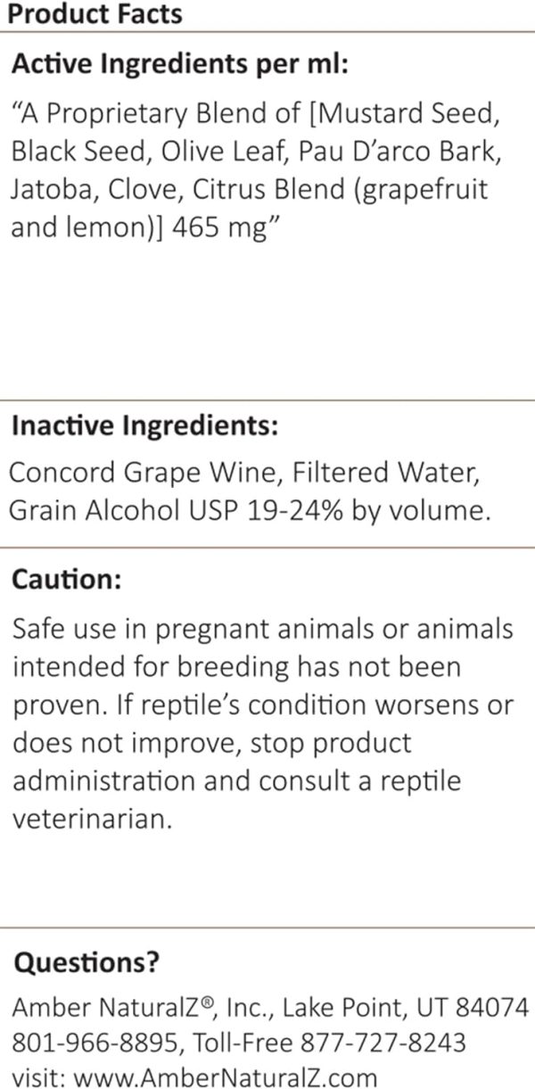 Amber NaturalZ Reptile Health Supplies Eye Mouth Parasite-6