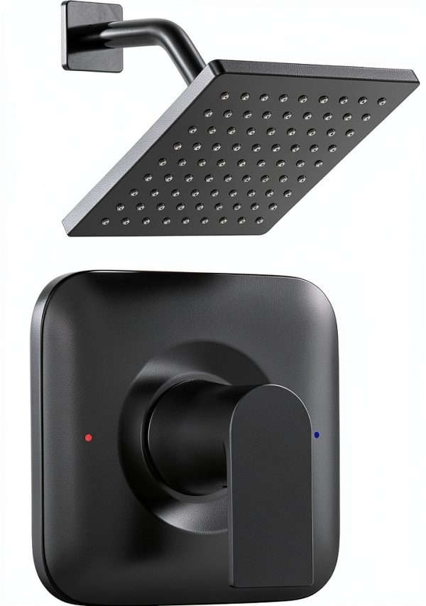 KANDENT Brass Shower Trim Kit Matte Black-0