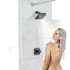 KANDENT Brass Shower Trim Kit Matte Black-5