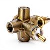 KANDENT Brass Shower Trim Kit Matte Black-2