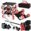 Furniture Dolly Set 5 Wheels Heavy Duty, Furniture Movers with Silent Rubber Wheels, 360° Rotation with Brake, 1400Lbs Load Capacity, Furniture Lifter for Easy Moving Large Furniture.-0