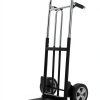 Folding Hand Truck Dolly IRONPOW 600lb Solid Wheels Foldable Design-2