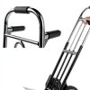 Folding Hand Truck Dolly IRONPOW 600lb Solid Wheels Foldable Design-4