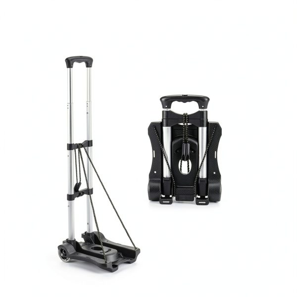 Small Folding Hand Truck Dolly Gorpuire Aluminum 2‑Wheel Portable-3
