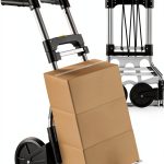 330 LB Capacity Folding Hand Truck Dolly Cart COLORFULHOPE Aluminum-0