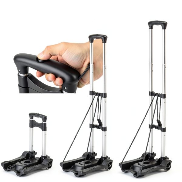 Small Folding Hand Truck Dolly Gorpuire Aluminum 2‑Wheel Portable-4