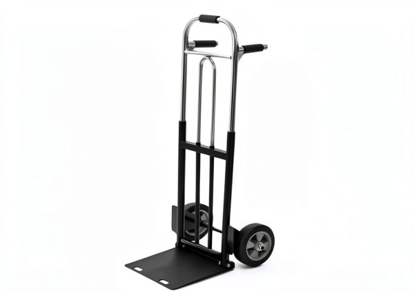 Folding Hand Truck Dolly IRONPOW 600lb Solid Wheels Foldable Design-1