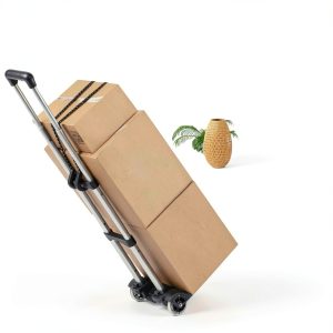 Small Folding Hand Truck Dolly Gorpuire Aluminum 2‑Wheel Portable-1