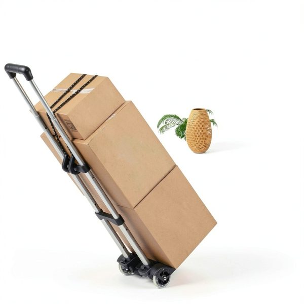 Small Folding Hand Truck Dolly Gorpuire Aluminum 2‑Wheel Portable-1