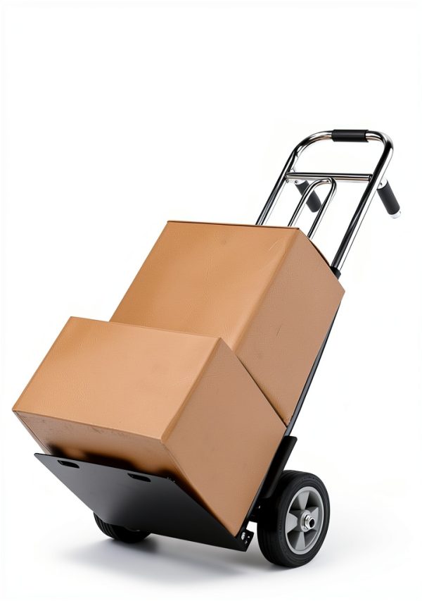 Folding Hand Truck Dolly IRONPOW 600lb Solid Wheels Foldable Design-3