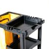 Rubbermaid Commercial Janitorial 3‑Shelf Cleaning Cart Yellow Vinyl-6