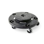 Rubbermaid Commercial Products BRUTE Dolly Black Fits 20 gallon, 32 gallon, 44 gallon, and 55 gallon BRUTE Containers, for Restaurants/Back of House/Offices/Warehouses/Airports/Commercial Environments-0