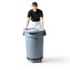 Rubbermaid Commercial Products BRUTE Dolly Black Fits 20 gallon, 32 gallon, 44 gallon, and 55 gallon BRUTE Containers, for Restaurants/Back of House/Offices/Warehouses/Airports/Commercial Environments-1