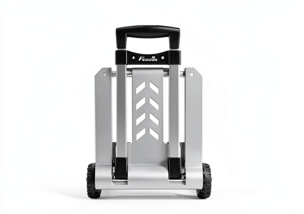 Utility Luggage Cart 270lb KEDSUM Aluminum Hand Truck 4 Tank Wheels-6
