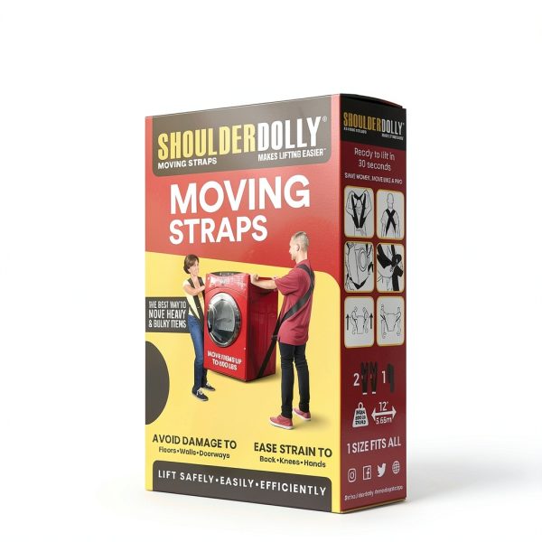 Shoulder Dolly Moving Straps LD1000 Lifting Strap for 2 Movers 800lb-7