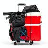 Utility Luggage Cart 270lb KEDSUM Aluminum Hand Truck 4 Tank Wheels-4