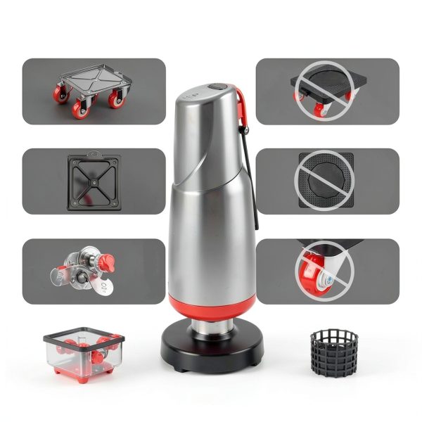 Furniture Dolly Set 5 Wheels Heavy Duty, Furniture Movers with Silent Rubber Wheels, 360° Rotation with Brake, 1400Lbs Load Capacity, Furniture Lifter for Easy Moving Large Furniture.-3