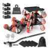 Furniture Dolly,Furniture Movers with 5 Wheels,Carbon Steel Panel Heavy Duty Dolly,Furniture Lifter with 5 360° Rotatable Rubber Universal Wheels,Maximum Load 3474LBS-0