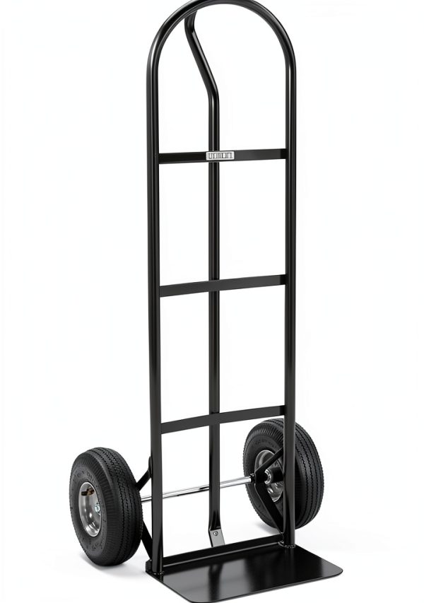 Ironton Steel Pneumatic Hand Truck Dolly 600lb Capacity 10in Wheels-0
