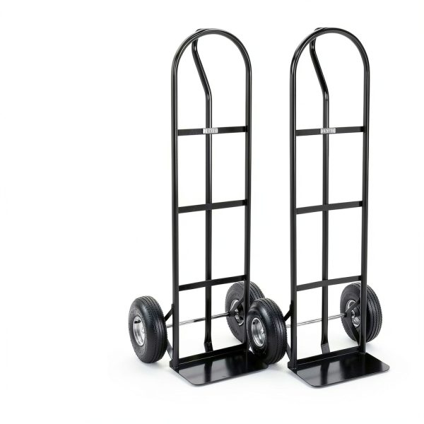 Ironton Steel Pneumatic Hand Truck Dolly 600lb Capacity 10in Wheels-3
