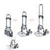 Stair Climbing Cart, 220 LBS Aluminum Stair Climber Dolly, Heavy Duty Folding Hand Truck Dolly with 6 Wheels, Telescoping Handle and Elastic Rope for Home, Moving, Groceries, Warehouse-5
